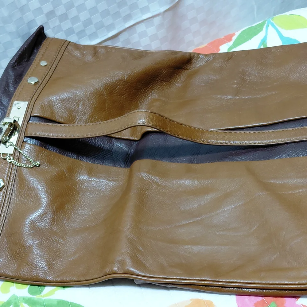 Marc By Marc Jacobs Tan and Brown Leather Laptop Bag